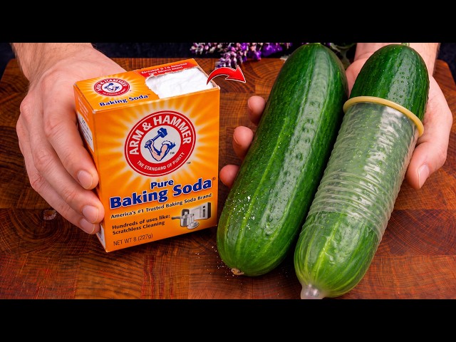 Just Pour Baking Soda into a Cucumber and You'll Be Amazed! Millions of Men Need This Invention! 😱