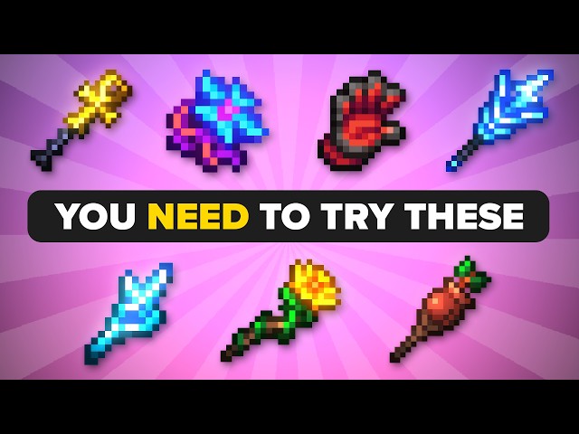 Terraria 1.4.5.7 - ALL New Weapons