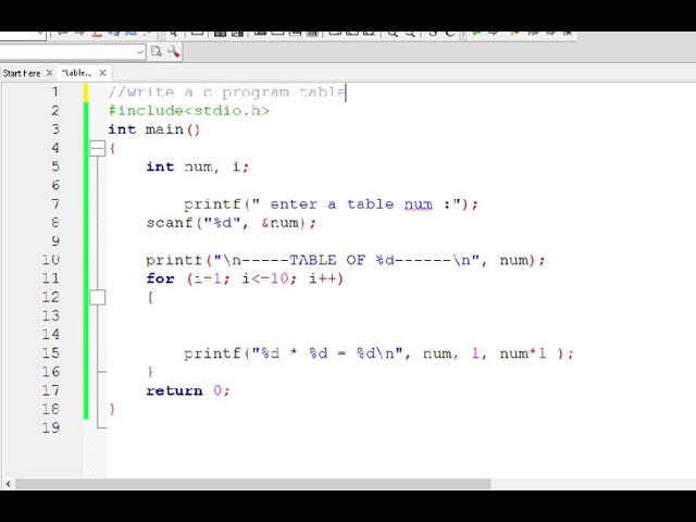 C program to print multiplication table #coding #cprogramming #explore #technoogy  #learning #viral 