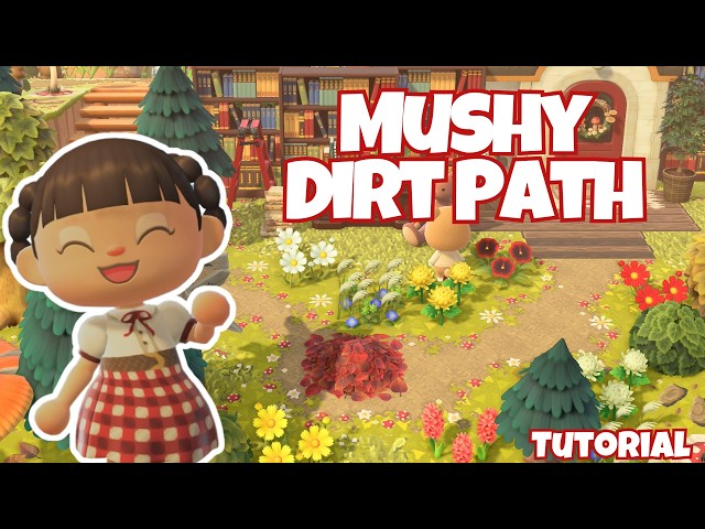 How to Make a Mushy Dirt Path 🍄 ACNH Custom Design Tutorial