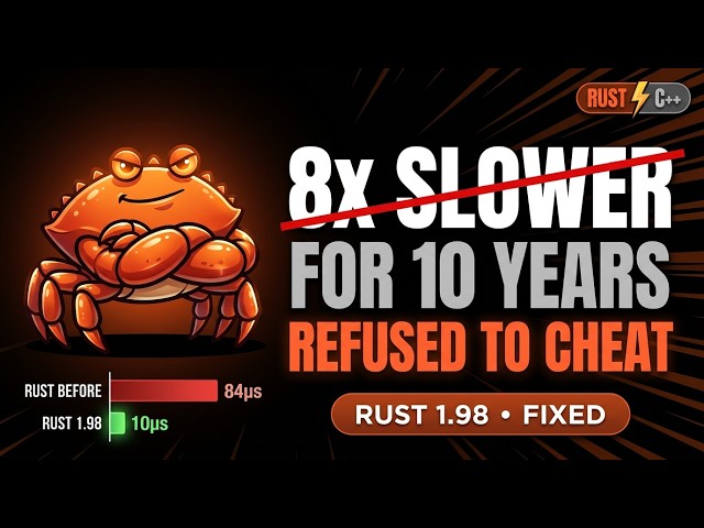 Rust Was 8x Slower Than C++ for 10 Years — Because It Refused to Cheat