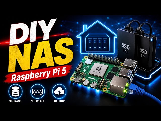 DIY NAS with Raspberry Pi 5 🖥️💾 | Complete Home Server Setup Guide