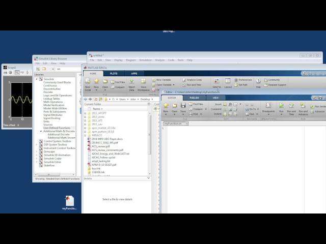 Custom MATLAB Functions in Simulink