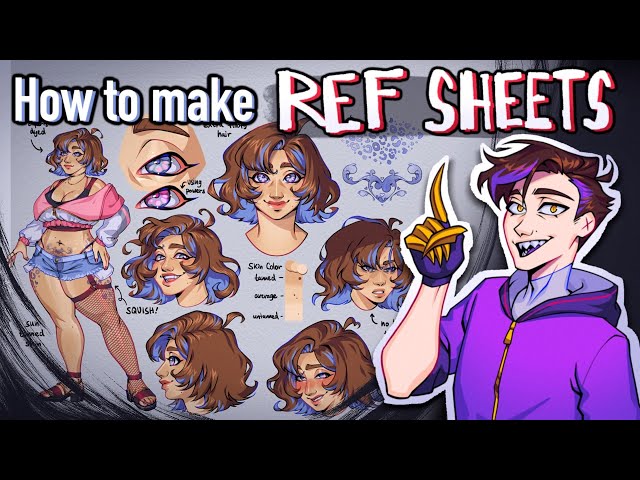 How to make Character Reference Sheets 【Digital Art Tutorial】