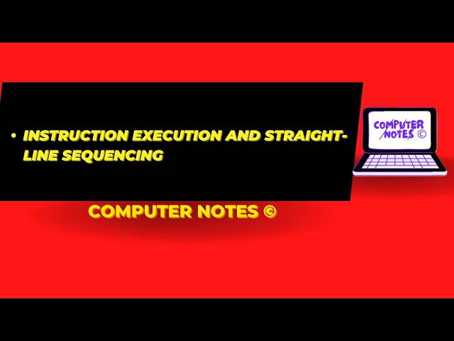 Instruction Execution and Straightline Sequencing | Computer Organization #computerscience #bca