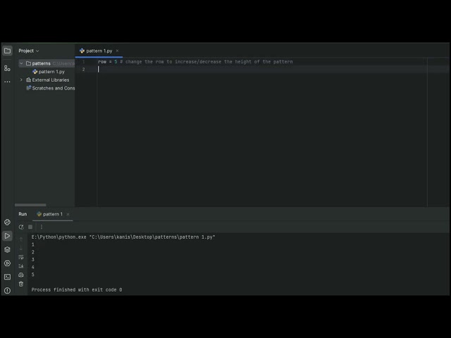 Python Star Pattern Program  1 | Python For beginner | Code Verse