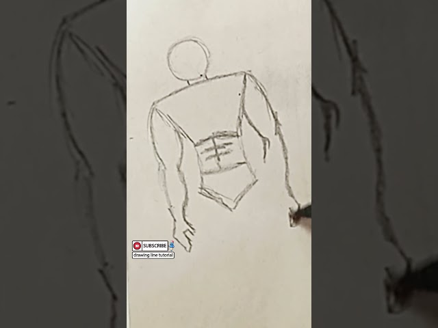 Drawing a strong man 🎨