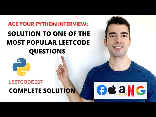 Top 3 Solutions to One of The Most Popular Python Interview Questions | Complete Interview Solution