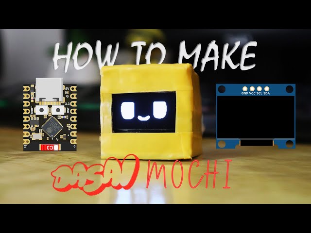How to Build Cute Dasai Mochi Robot Easly 🤖- (Show Phone Notifications and Google Maps Navigation)