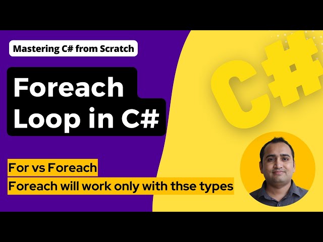 42: Foreach Loop in C# | C# Tutorial for Beginners