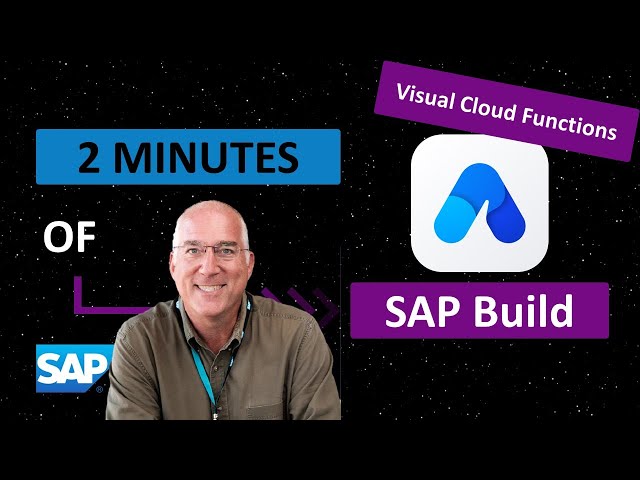 SAP Build Apps, Backend: Intro to Visual Cloud Functions