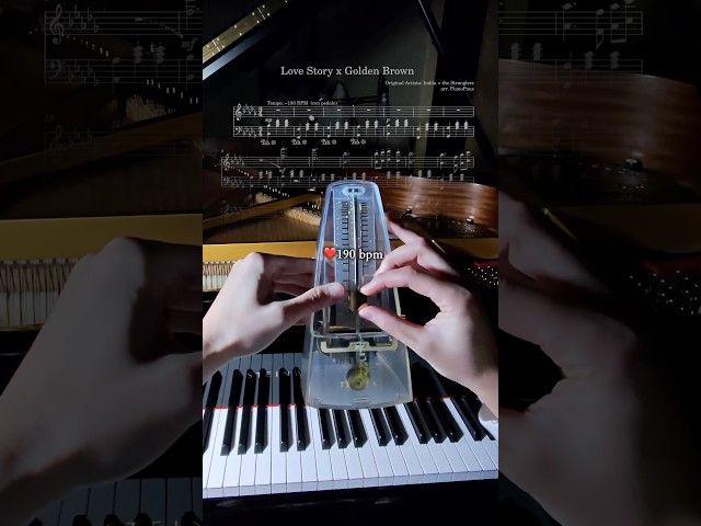 Love Story x Golden Brown 🖤. With Sheet Music.