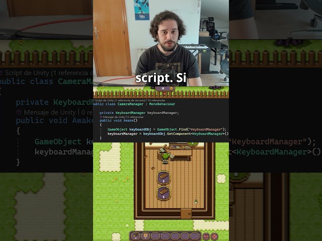 En Unity hay varias formas de acceder a una clase... #gamedev #indiedev #unity2d #devblog #pixelart