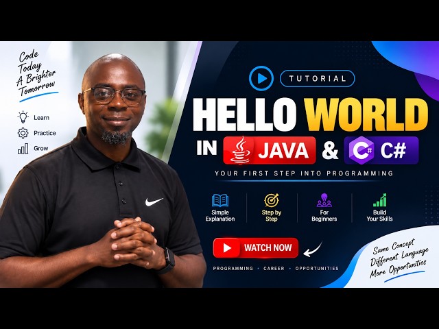Hello World in Java vs C# | Same Concept, Different Languages