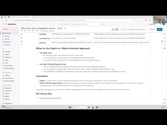 CCSQ D&A Office Hours: MatPlotLib and Seaborn
