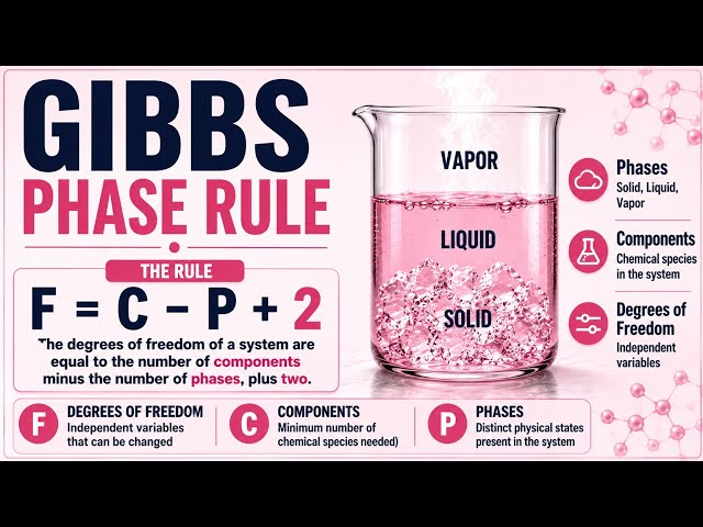 Gibbs Phase Rule | Understanding Phases, Components & Degrees of Freedom | Uplatz