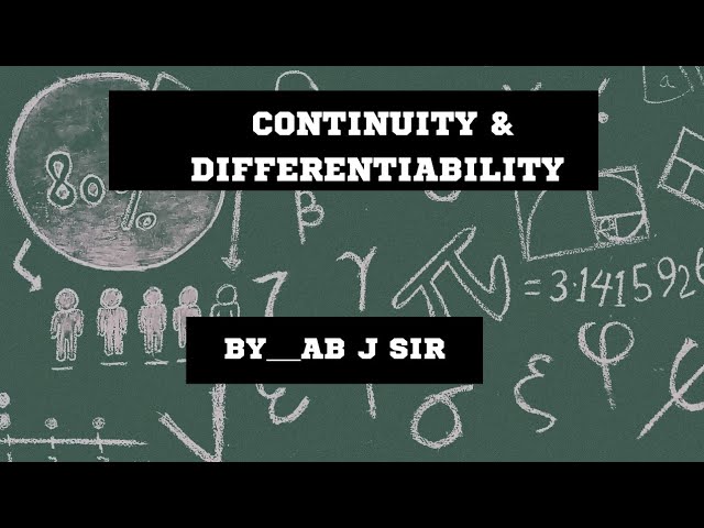 #Revision#Continuity & Differentiablity#Basics#Class11th#12th#