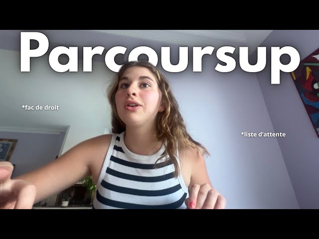 MY PARCOURSUP RESULTS [LAW SCHOOL]😶‍🌫️