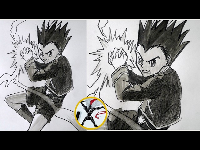How to Draw Gon Freecss Full Body | Easy Step by Step | Hunter x Hunter Drawing Tutorial