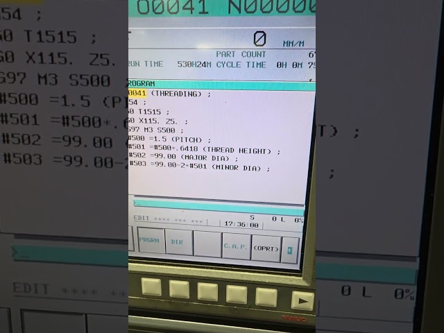 Automatic Calculations for G76 cycle for Threading Operation on CNC Lathe #cncprogramming #cnclathe