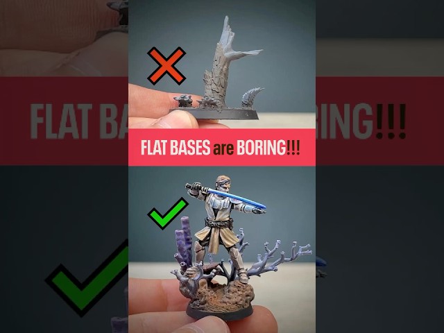 🛑 This mistake is killing your bases! 😫 #basing #miniatures #wargaming  #basingminiatures