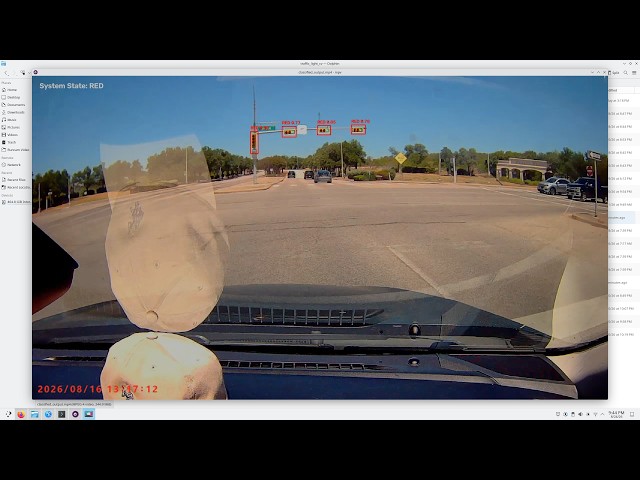Proj: Traffic Light Assistant [YOLOv8 + OpenCV] - Traffic Light Color detection test video Part1