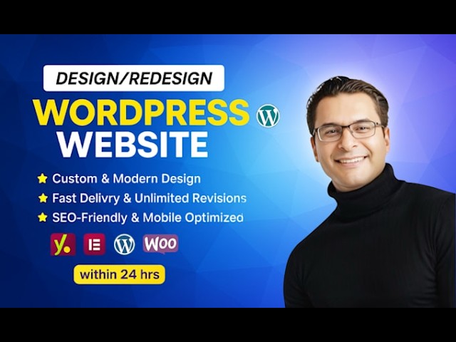 I will design, redesign, revamp and develop wordpress websites with elementor