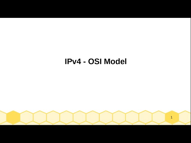 OSI Model Explained | Open System Interconnection Model | OSI 7 layers |  IPv4 OSI Model