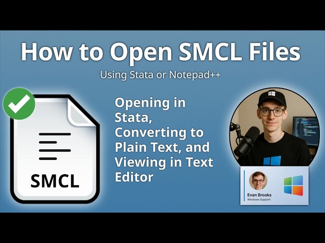 How to Open SMCL Files (Stata Markup and Control Language)