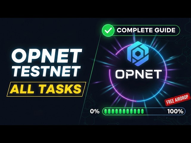 OPNET Testnet: Complete All Tasks & Earn Free Airdrop! 🚀