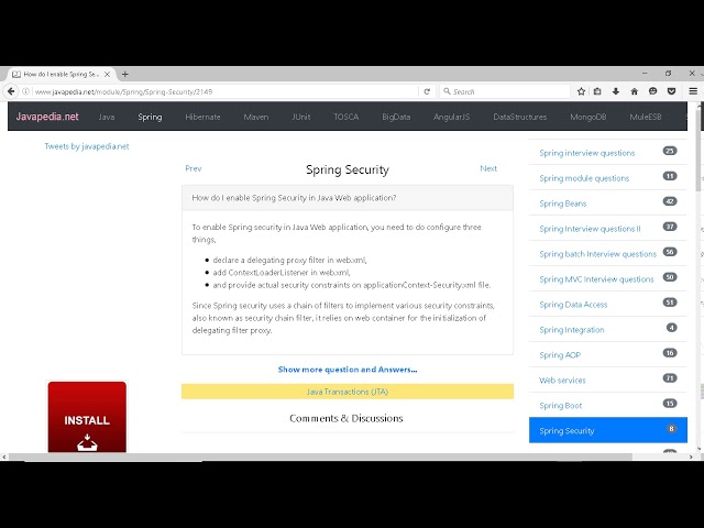 How do I enable Spring Security in Java Web application? | javapedia.net