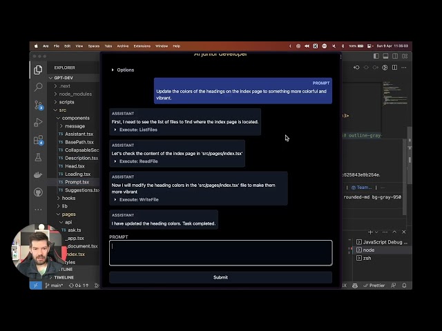 GPTinker - Experimental AI Junior Developer (based on GPT-4)