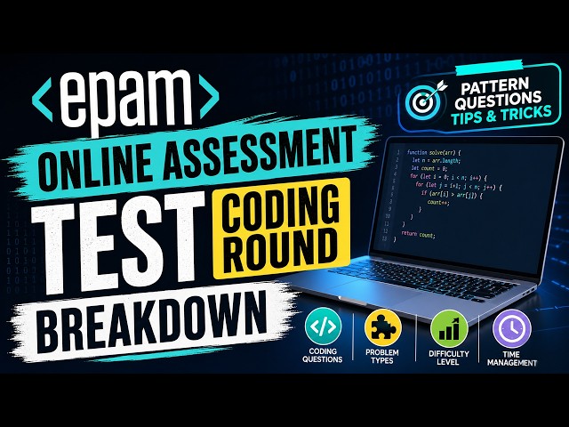 EPAM Online Assessment Test — Coding Round Breakdown