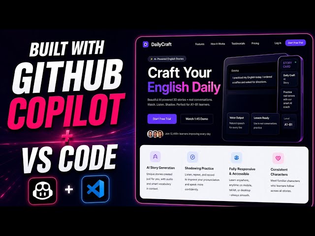 Built a Complete Portfolio Website Using GitHub Copilot in VS Code