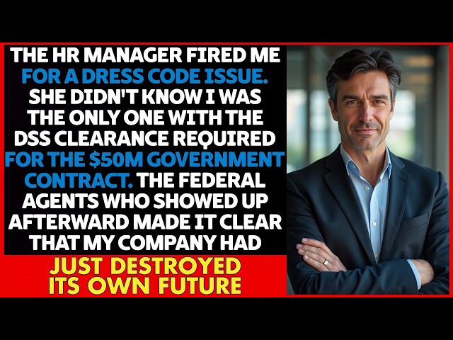 Fired by HR over DRESS CODE but I held the DSS CLEARANCE for the 50M CONTRACT