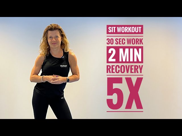 20 min SIT (sprinting interval training) w/warm up and stretch/inspired by Dr. Stacy Sims