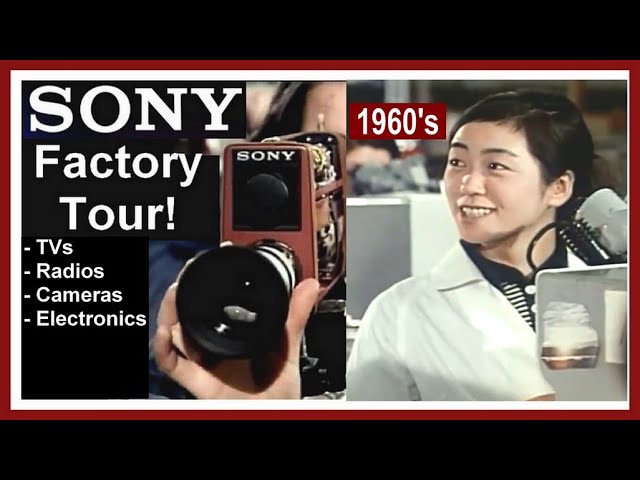 For review and discussion, SONY Factory Tour: Television Radio Electronics 1960's Trinitron TV Japan