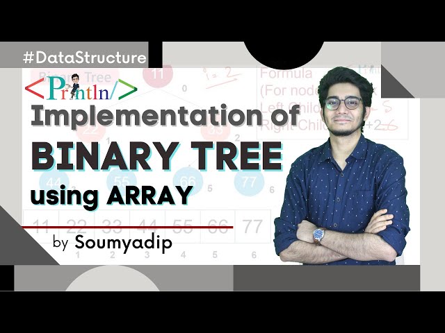 #8.6 Implementations of Binary Tree using Array | Formula | Tree | Data Structure