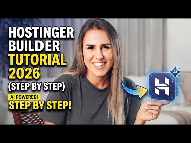Hostinger Website Builder Tutorial 2026 (Step-by-Step for Beginners)