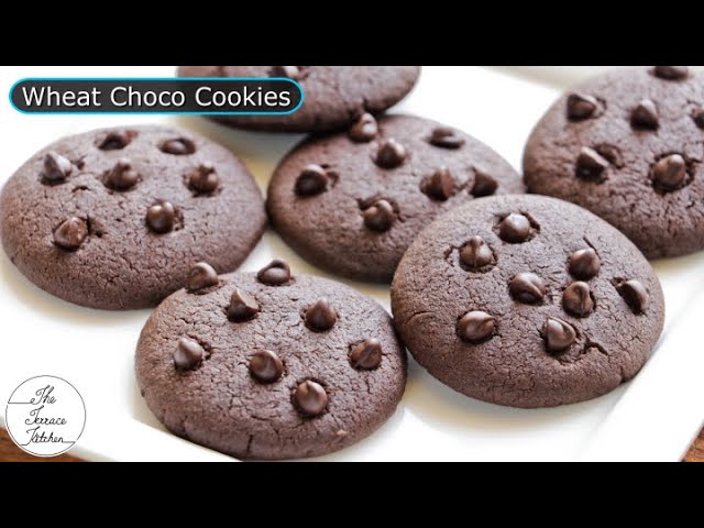 No Maida Chocolate Chip Cookies Recipe | Eggless Choco Chip Cookies Recipe ~ The Terrace Kitchen