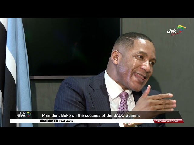 In conversation with Botswana President Duma Boko on the outcomes of the SADC Summit