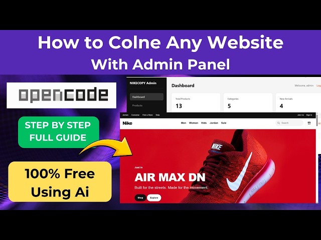 How to Clone Any Website Using Free AI (Frontend + Backend ) | Full Guide