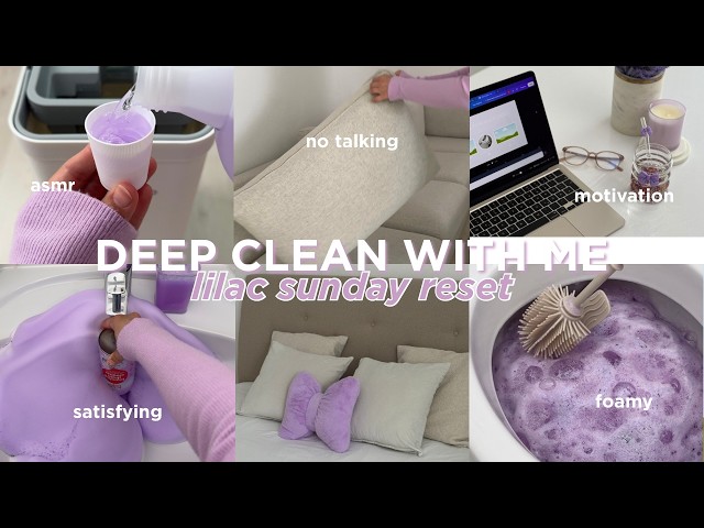 💜 LILAC SUNDAY RESET & DEEP CLEAN 🫧✨ | ASMR EXTREME DEEP CLEANING, ORGANIZING & MOTIVATION 💟