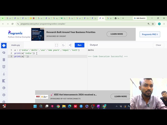 Tuple, Set And Dictionary In Python In Hindi