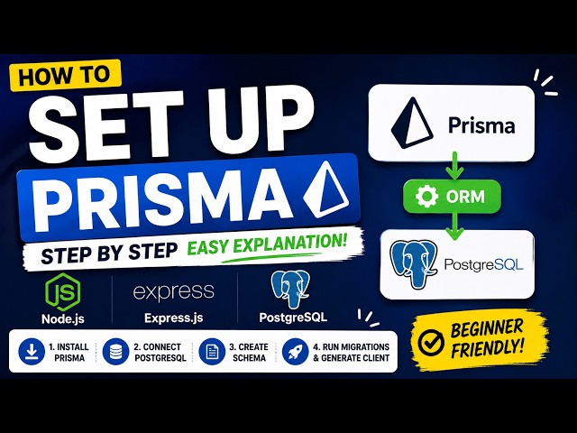 Setting Up Prisma with NodeJS and PostgreSQL 2026 [English]