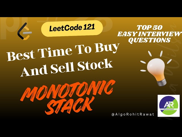 Leetcode 121 | Best Time to Buy and Sell Stock | One Pass Solution | Java | DSA Explained | #dsa