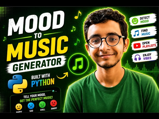 AI Mood-to-Music Generator Using Python | Sentiment Analysis Project 🤖