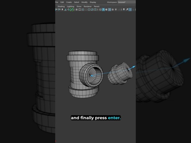 How to Snap together Objects Together in Maya #mayatutorial #modelingtips #shorts