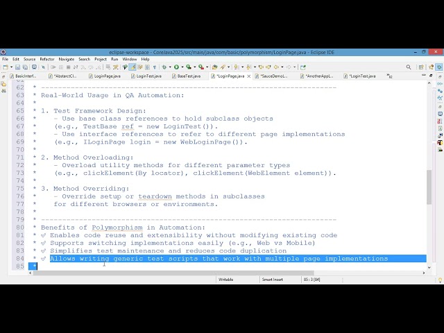 🔄 Polymorphism in Java – Do’s & Don’ts Guide for QA Automation Testers