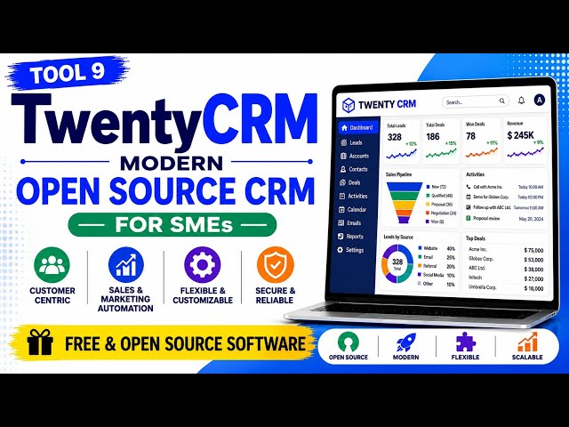 Tool 9 - Twenty CRM: Modern Open Source CRM | Free & Open Source Software | Uplatz